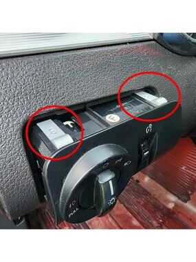 headlight switch panel clips (2005-2009) Ford Mustang. set of 2 (BLACK COLOR)